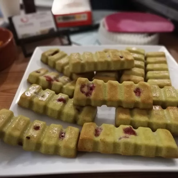 Financiers thé Matcha et Framboises Guy Demarle