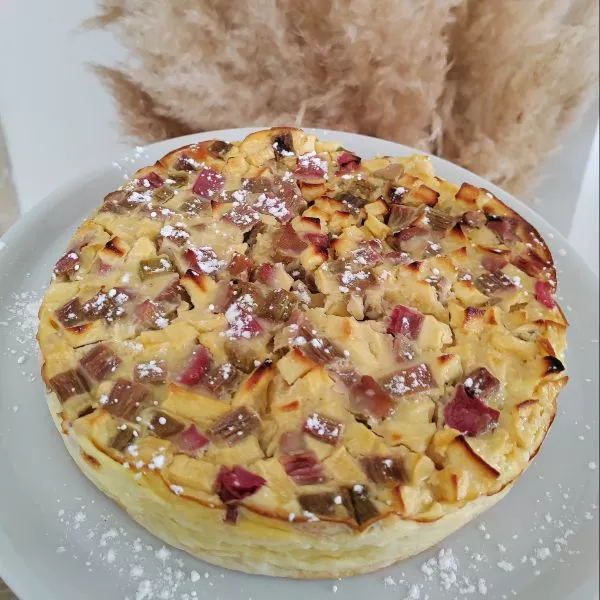 Clafoutis Pommes Rhubarbe Guy Demarle