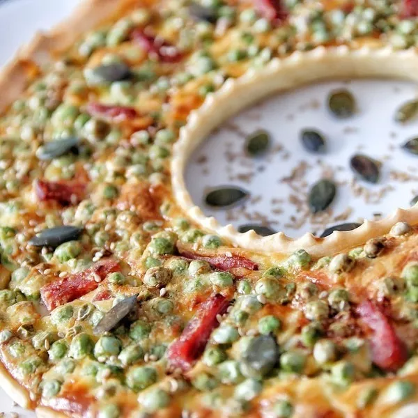 Quiche Petits Pois Bacon Ail Et Fines Herbes Guy Demarle