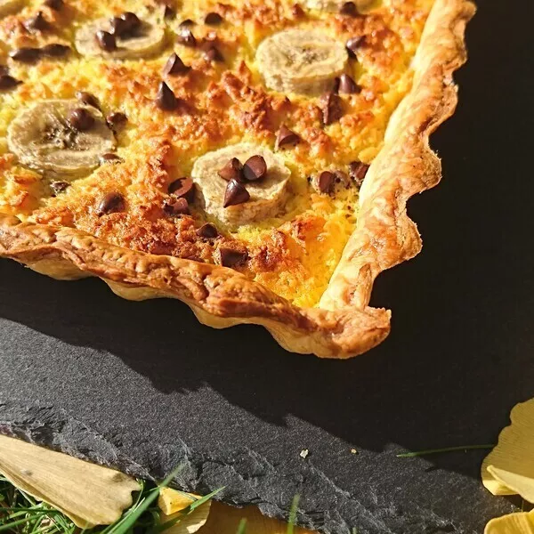 Tarte Coco - Bananes - Chocolat - Recette I-Cook'in | Guy Demarle