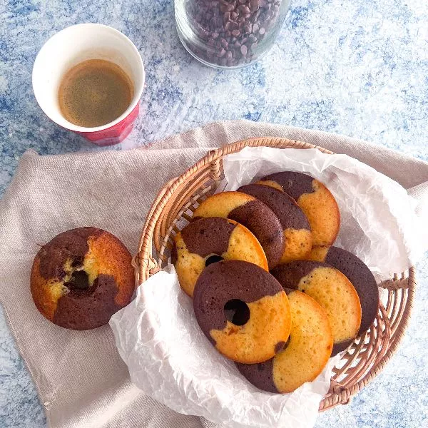 Marbrés chocolat vanille façon Doonuts de Michel - Recette i-Cook'in