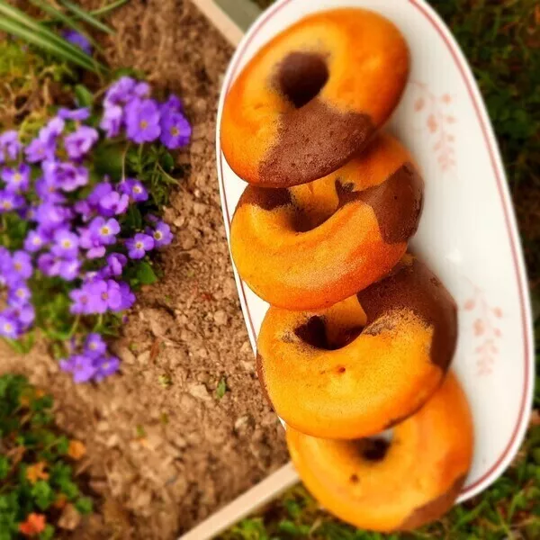 Marbrés chocolat vanille façon Doonuts de Michel - Recette i-Cook'in