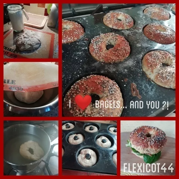 Bagels avec moule à donuts - recette mini bagels