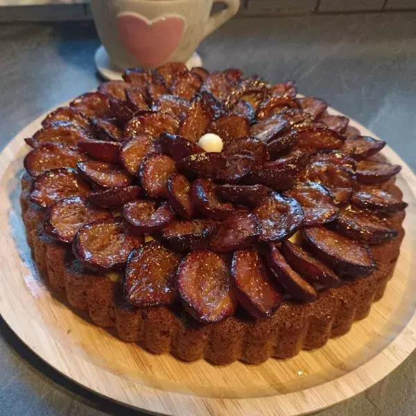 Gâteau renversé aux quetsches