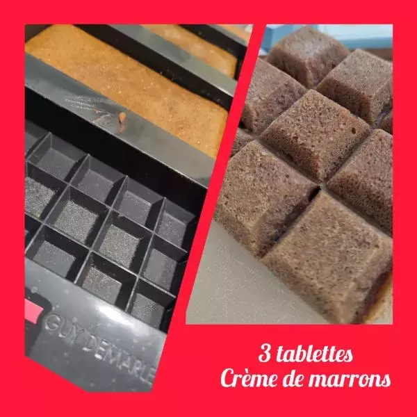 3 tablettes Crème de Marrons