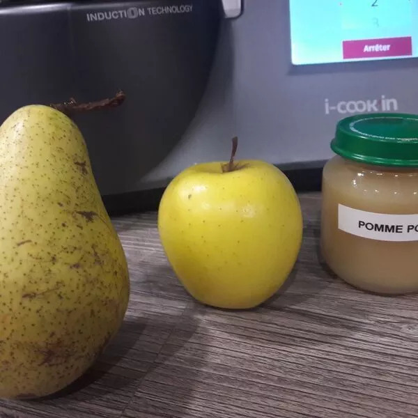 Compote bébé pomme poire dès 4 mois - Recette i-Cook'in