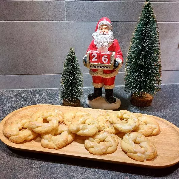 Biscuit couronne de Noël