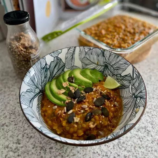 DAHL aux 2 lentilles et à la crème de potimarron