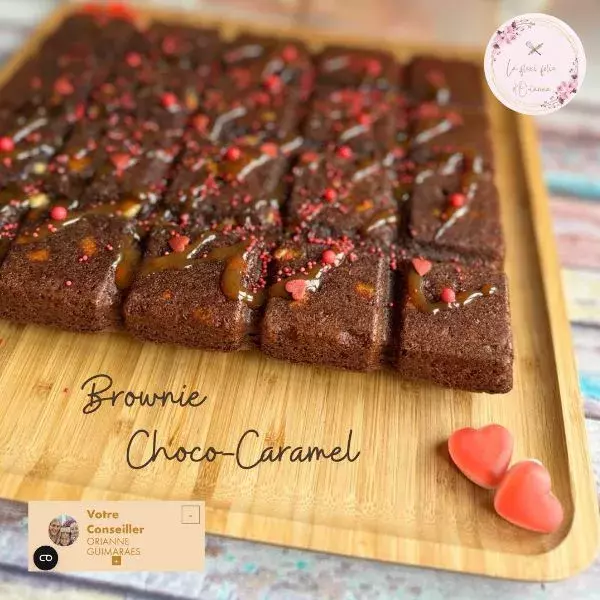 brownie choco-caramel