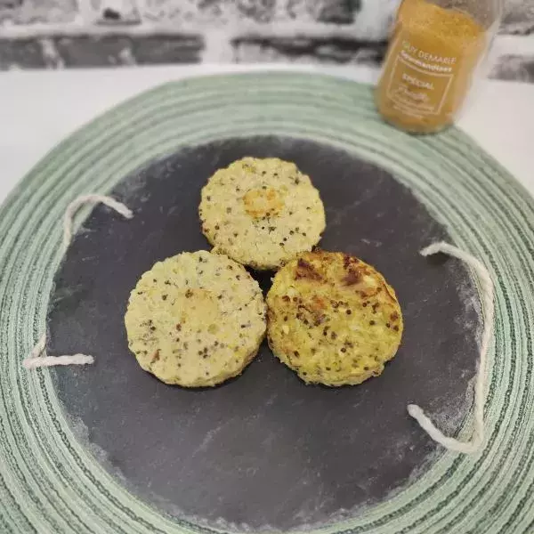 Gallettes Quinoa Courgettes aux épices 