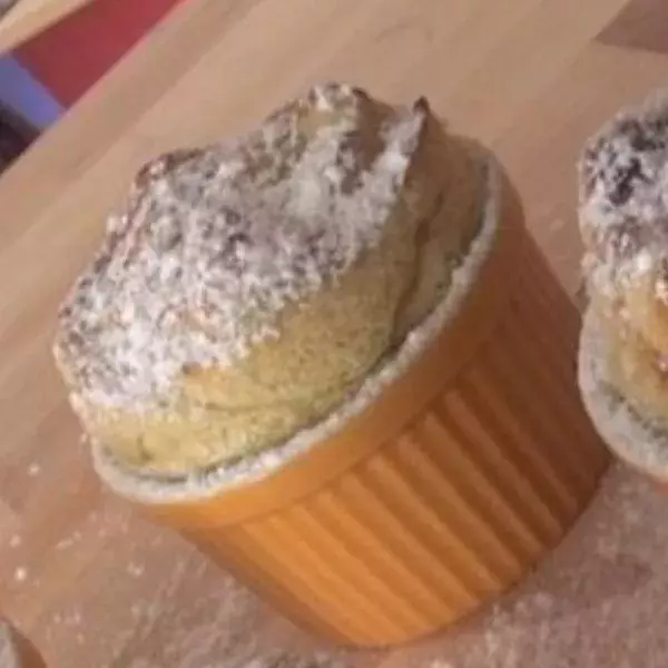 Soufflé à la rhubarbe