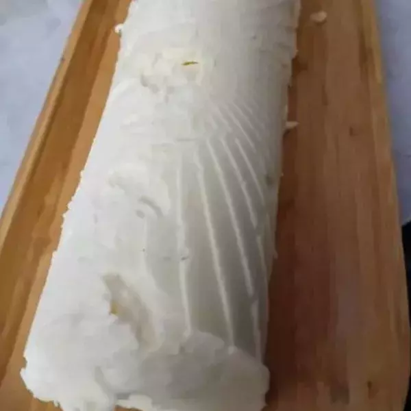 bûche bergamote/pamplemousse jaune d'Espagne sur biscuit aux noix de pécan