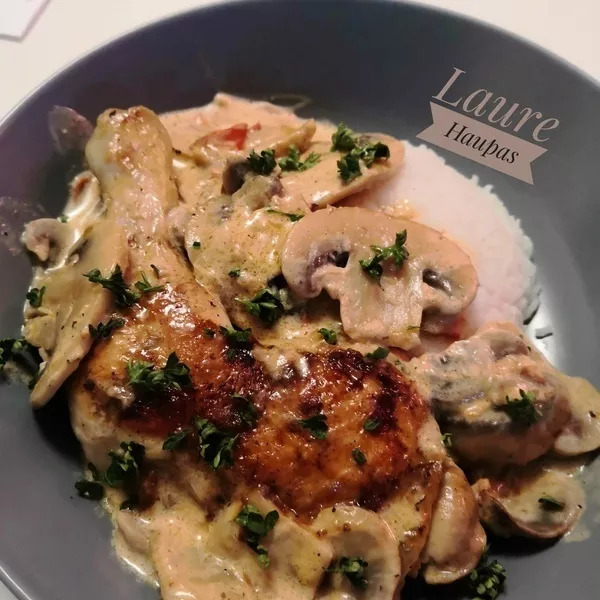 Cuisses de poulet aux champignons