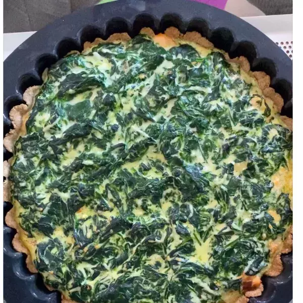 Quiche saumon-épinards (IG bas)