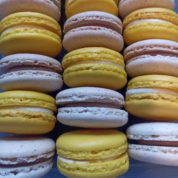 Macarons noisettes au chocolat au lait