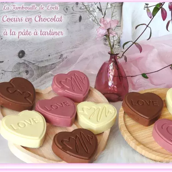 Coeurs aux 3 chocolats