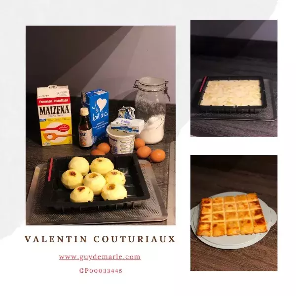 Clafouti aux pommes caramélisées