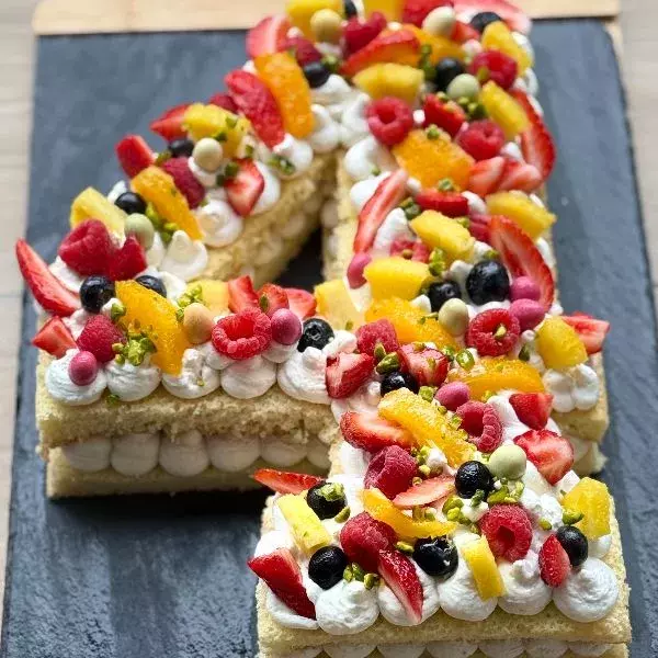 Le number cake aux fruits 