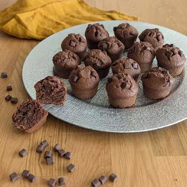 Mini muffins tout chocolat