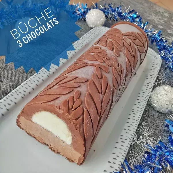 Bûche simplissime 3 chocolats 