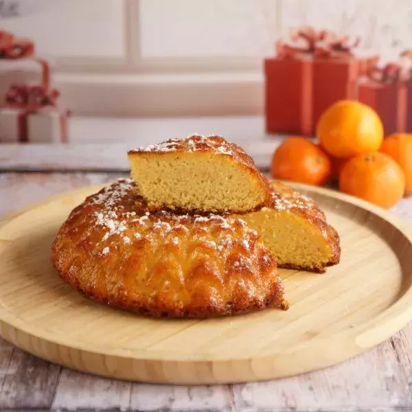 Gâteau de Noël à la clémentine et à l'amande