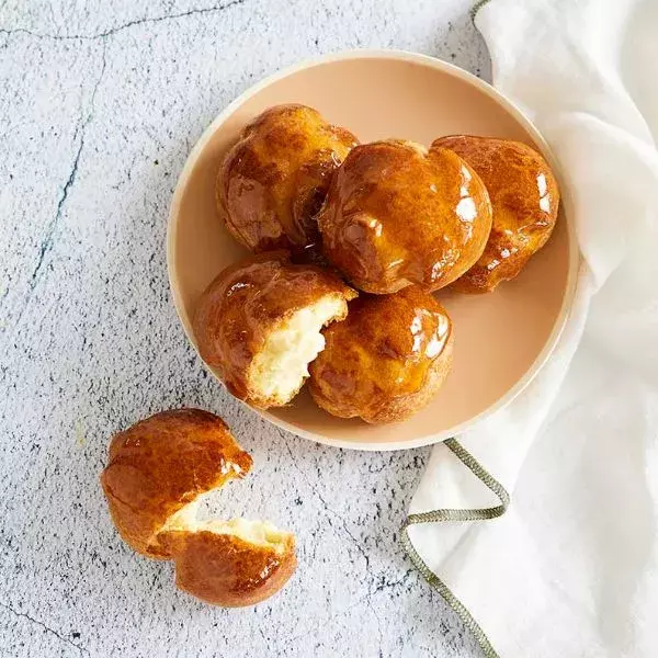 Choux au caramel façon crème brûlée