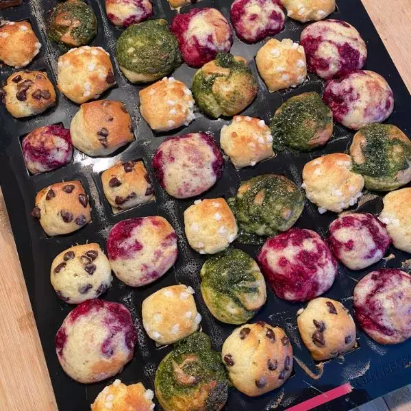 Bouchées sucrées en mini cubes